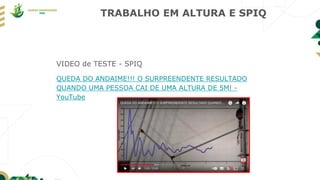 TRABALHO EM ALTURA E SPIQ
VIDEO de TESTE - SPIQ
QUEDA DO ANDAIME!!! O SURPREENDENTE RESULTADO
QUANDO UMA PESSOA CAI DE UMA ALTURA DE 5M! -
YouTube
 