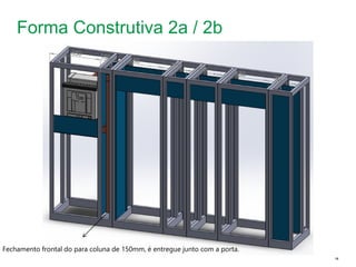 Schneider Electric 15
- Departamento - local - Ano/versão da apresentação
Forma Construtiva 2a / 2b
Fechamento frontal do para coluna de 150mm, é entregue junto com a porta.
 