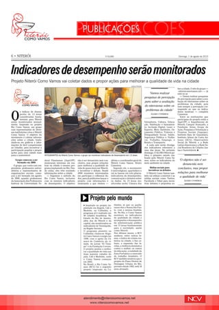 Apresentação NCV: O Globo Niterói 01 de agosto de 2010