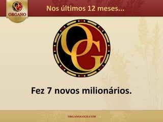 Nos últimos 12 meses...




Fez 7 novos milionários.
 