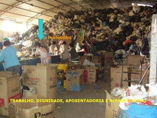 Professora




TRABALHO, DIGNIDADE, APOSENTADORIA E ALFABETIZAÇÃO
 