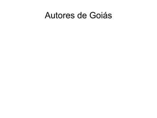 Autores de Goiás 