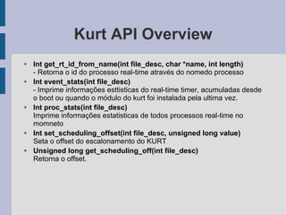 Apresentacao sobre o KURT