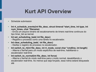 Apresentacao sobre o KURT