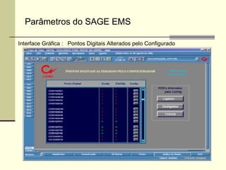 Parâmetros do SAGE EMS Pontos Digitais Alterados pelo Configurado Interface Gráfica : 