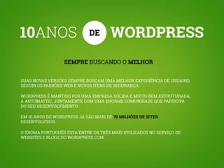 WordPress um grande negócio