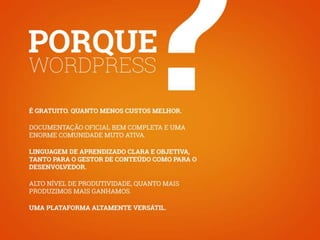 WordPress um grande negócio