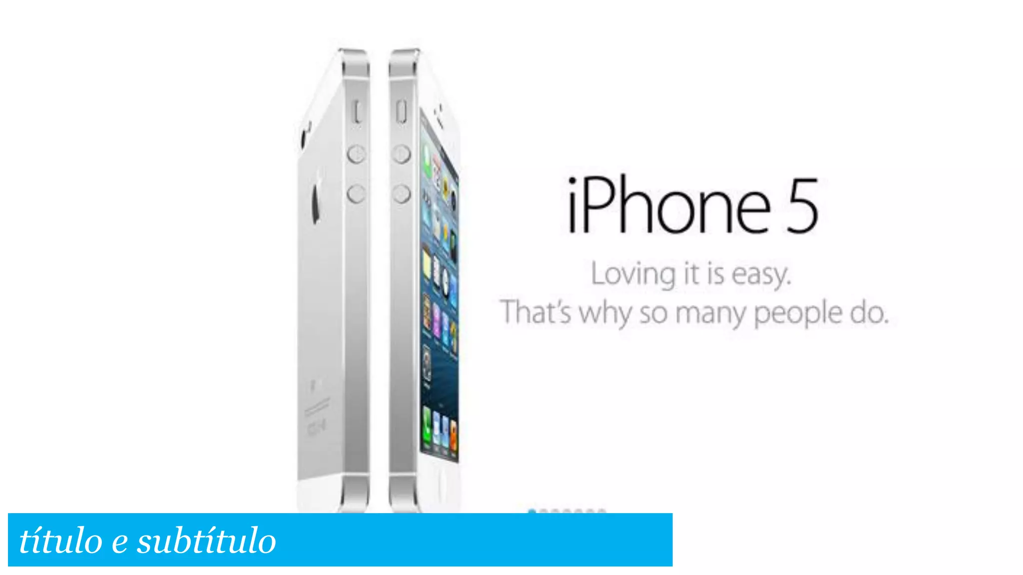 título e subtítulo

 