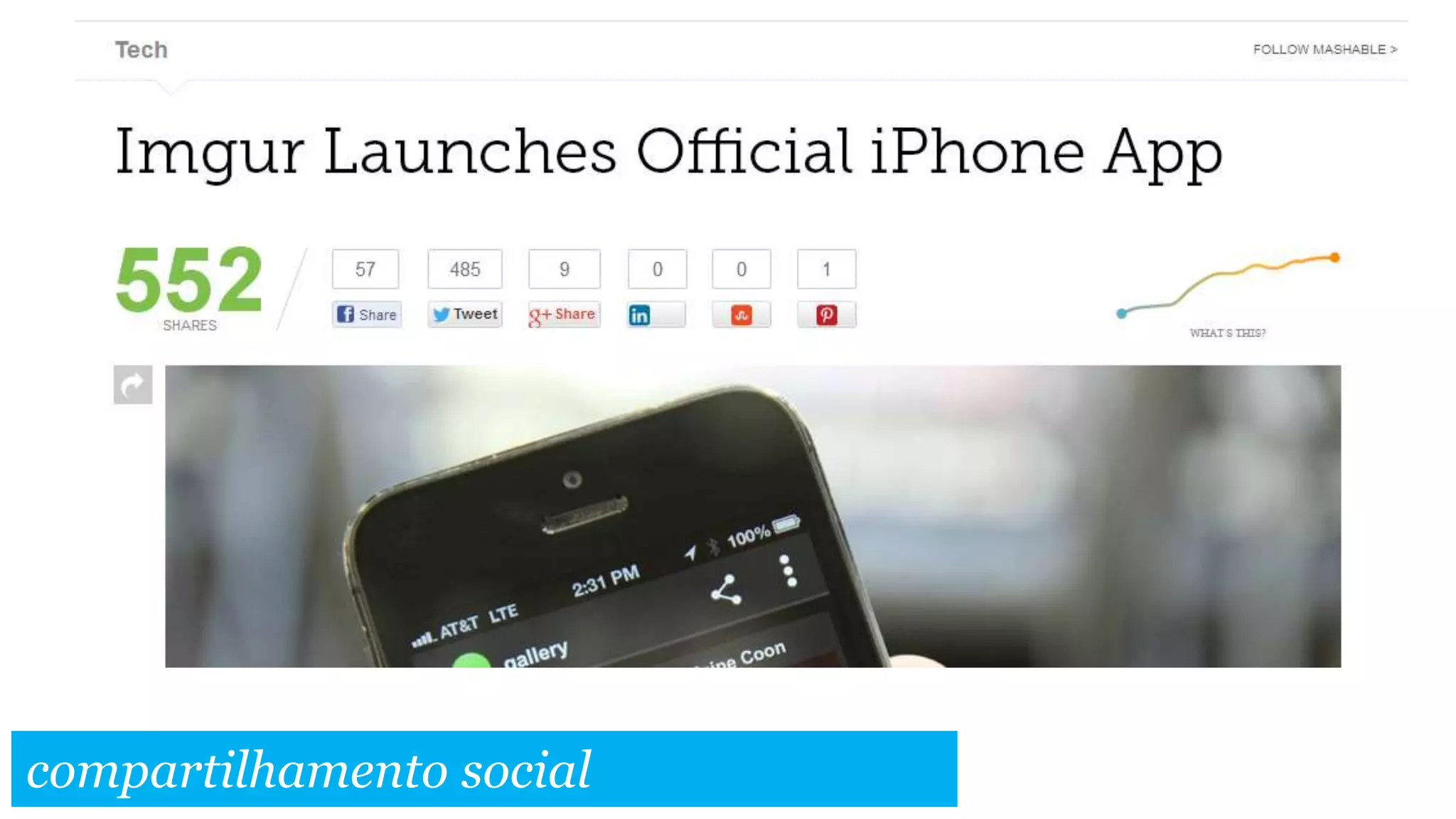 compartilhamento social
 