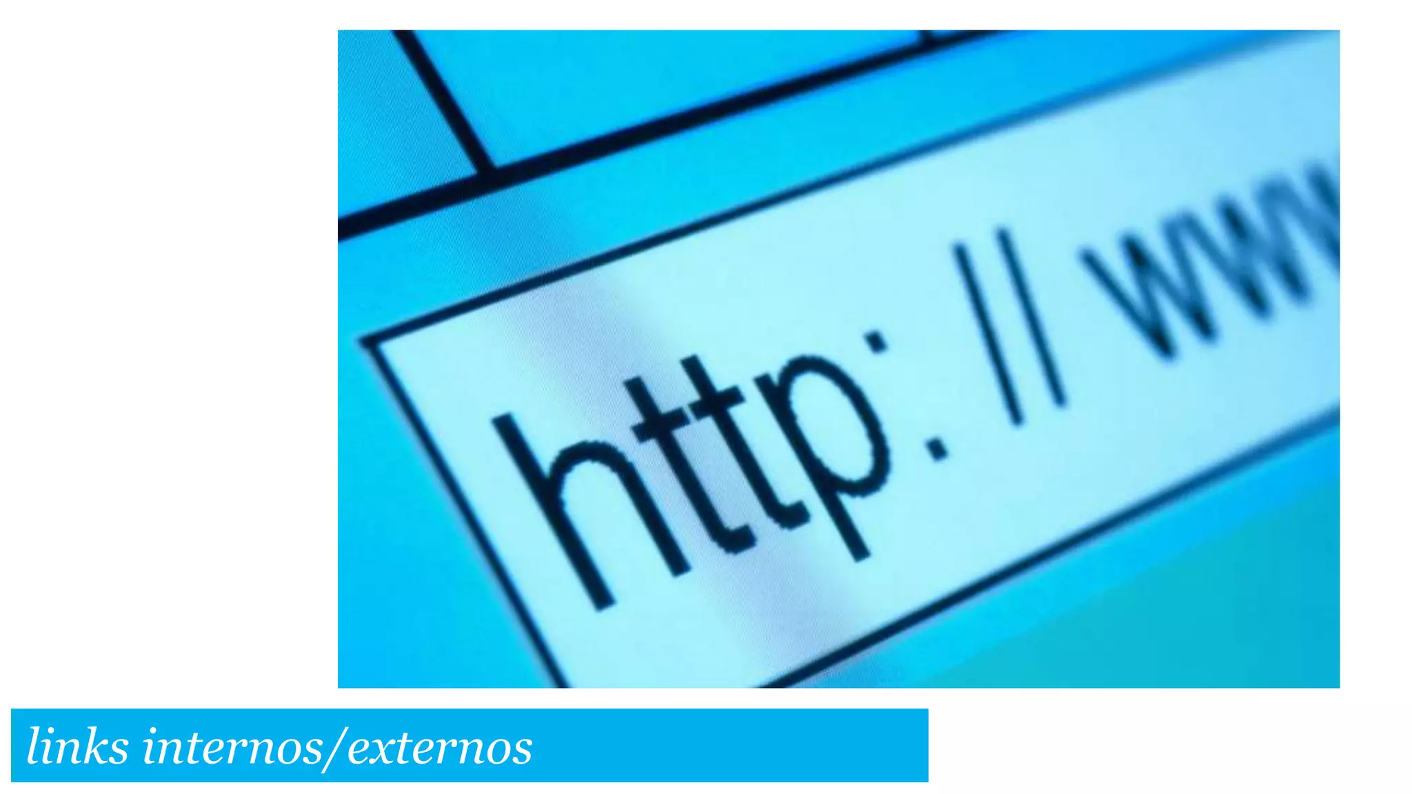 links internos/externos
 