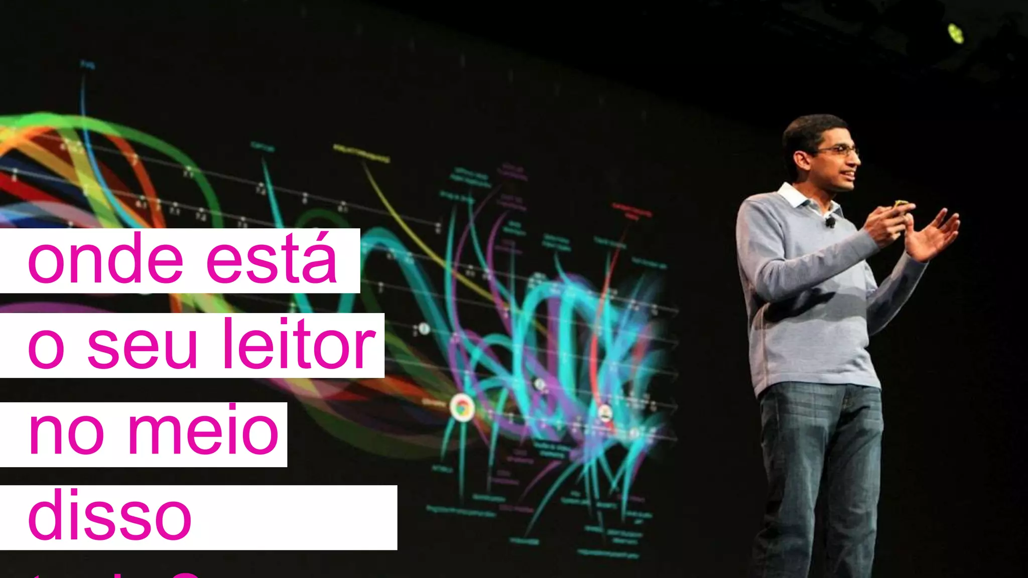 onde está
o seu leitor
no meio
disso
 