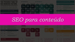 SEO para conteúdo
 
