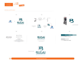 CASES:

GESTÃO
DE MARCA

branding

REDESIGN LOGOTIPO BUDAI
01

02

03

04

05

06

Logotipo final:

10

www.rdxpropaganda.com.br

 