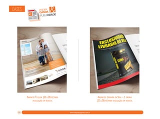 CASES:

&

propa
ganda
publicidade

Anúncio Telelok (21x28cm) para
veiculação em revista.

14

Anúncios Livraria da Vila – 1 página
(21x28cm) para veiculação em revista.

www.rdxpropaganda.com.br

 