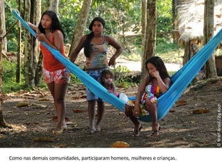 © WWF-Brasil / Zig Koch Como nas demais comunidades, participaram homens, mulheres e crianças. 