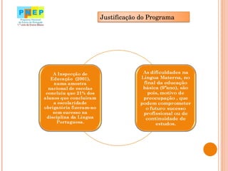 Justificação do Programa 