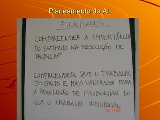 Planeamento do ALPlaneamento do AL
 
