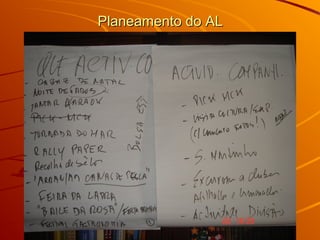 Planeamento do ALPlaneamento do AL
 