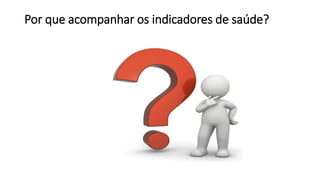 Por que acompanhar os indicadores de saúde?
 