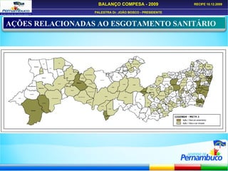 AÇÕES RELACIONADAS AO ESGOTAMENTO SANITÁRIO 