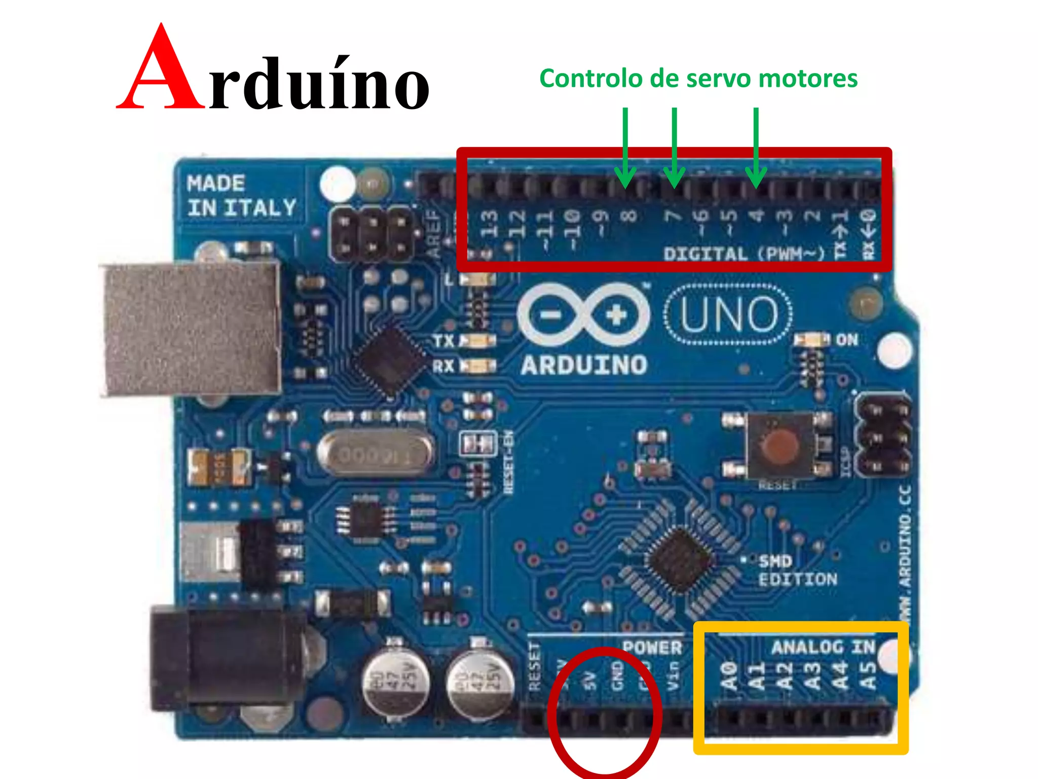 Arduíno Controlo de servo motores em S4A