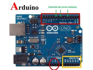 Arduíno Controlo de servo motores em S4A
 