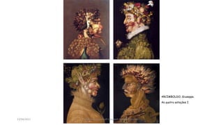ARCIMBOLDO, Giuseppe.
As quatro estações I
13/04/2017 Produzido por Profª Elizabeth Rossi De Grande
 