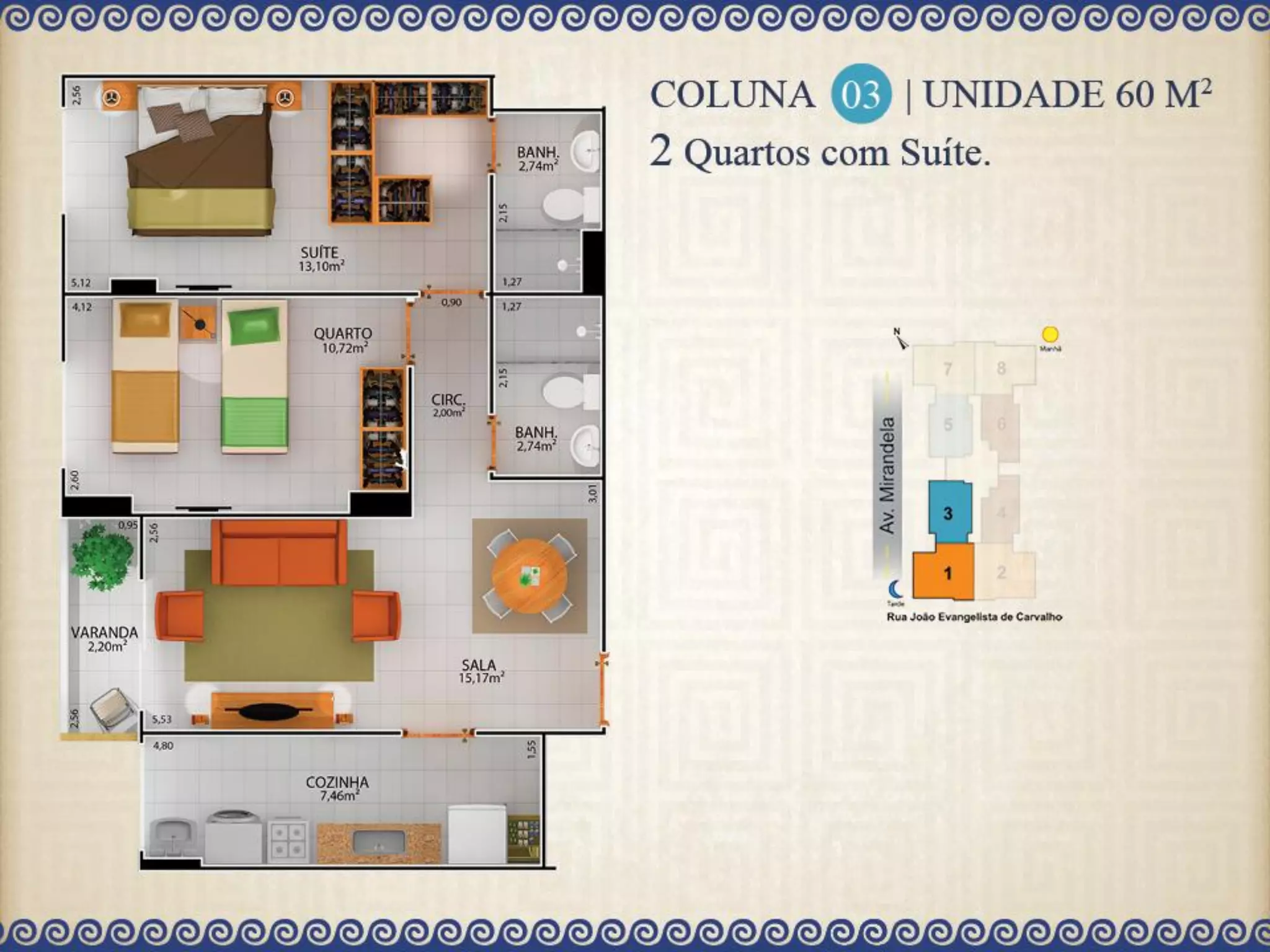 Vivendas do Imperador - 2 e 3 quartos - Nilópolis