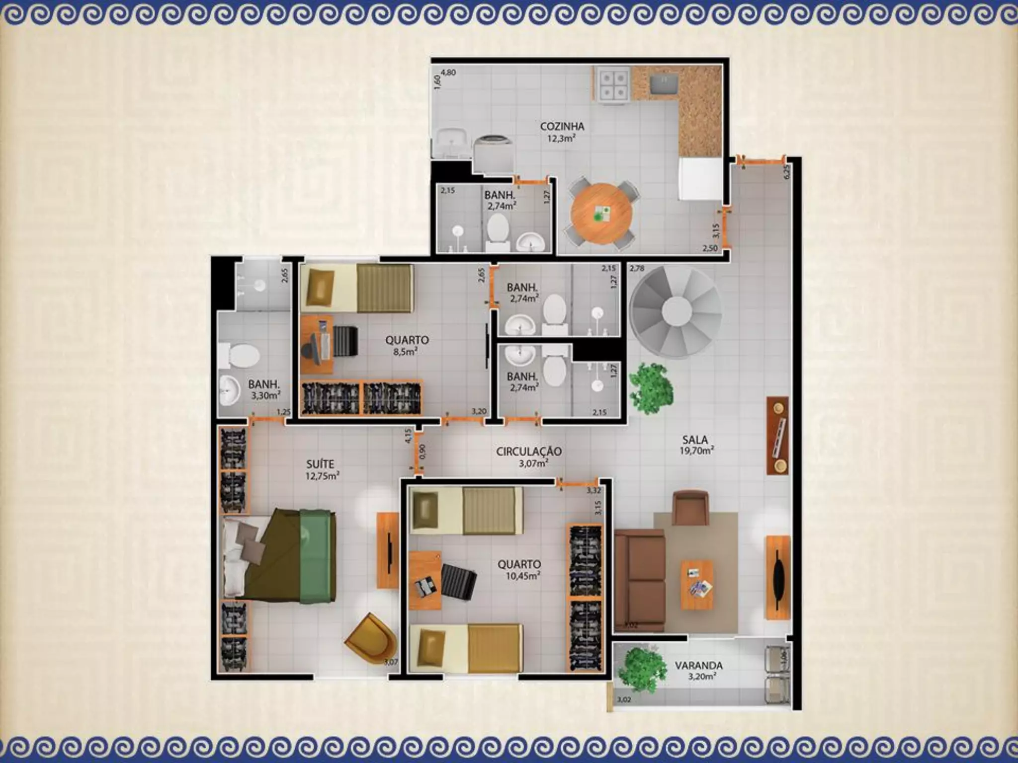 Vivendas do Imperador - 2 e 3 quartos - Nilópolis