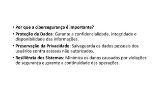 Cibersegurança: Protegendo o Mundo Digital | PPTX