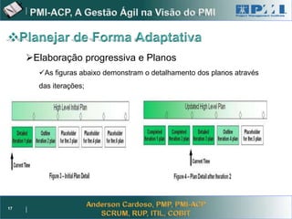 Project Management



     Elaboração progressiva e Planos
       As figuras abaixo demonstram o detalhamento dos planos através
       das iterações;




17
 