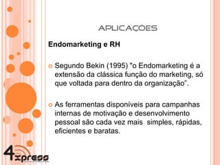 O usuário (pequena empresa ou profissional liberal) pode, através da comunicação via sms ou e-mail, ter maior proximidade com seu cliente, de acordo com seu interesse e área de atuação. As ferramentas utilizadas pela 4Xpress são ágeis, flexíveis e de simples comunicação. Operações deste tipo tendem a ser mais eficientes quando utilizadas como diferencial nos serviços de comunicação direta com o cliente, fornecedor ou outras aplicações. 