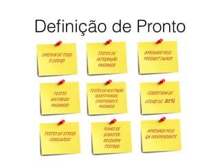 Deﬁnição de Pronto
 