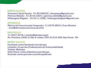 Apresentação Abraps Núcleo POA