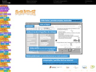 Scratch Alguns Exemplos O Projeto Eduscratch. . . Contactos. . .
 