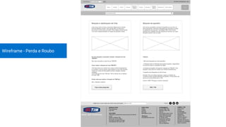 Wireframe - Perda e Roubo
 