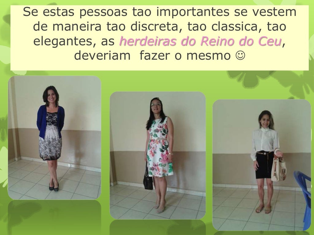 Imagem pessoal e Modestia crista