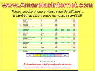 Temos acesso a toda a nossa rede de afiliados… E também acesso a todos os nossos clientes!!! 