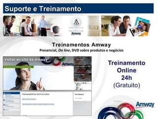 Treinamentos Amway Presencial,  On line , DVD sobre produtos e negócios Suporte e Treinamento 
