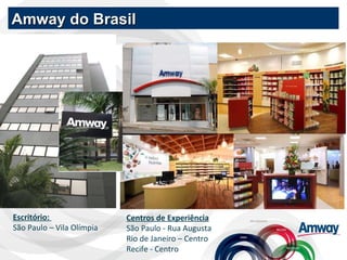 Escritório:  São Paulo – Vila Olímpia Centros de Experiência   São Paulo - Rua Augusta Rio de Janeiro – Centro Recife - Ce...