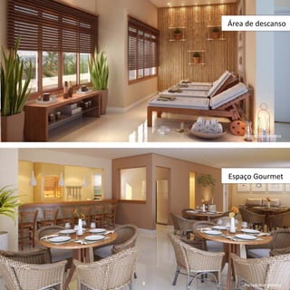 Área de descanso




    Perspectiva artística




Espaço Gourmet




    Perspectiva artística
 