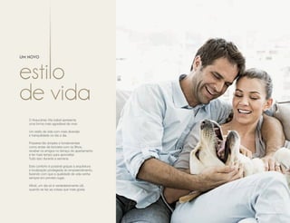 um novo
O Araucárias Vila Izabel apresenta
uma forma mais agradável de viver.
Um estilo de vida com mais diversão
e tranquilidade no dia a dia.
Prazeres tão simples e fundamentais
como andar de bicicleta com os ﬁlhos,
receber os amigos no terraço do apartamento
e ter mais tempo para aproveitar.
Tudo isso durante a semana.
Este conforto é possível graças à arquitetura
e localização privilegiada do empreendimento,
fazendo com que a qualidade de vida venha
sempre em primeiro lugar.
Aﬁnal, um dia só é verdadeiramente útil,
quando se faz as coisas que mais gosta.
Imagem meramente ilustrativa.
 