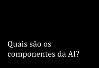 Quais são os
componentes da AI?
 