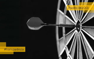 Paretto (80/20)
#transparência
 