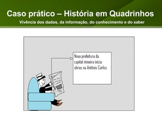 Caso prático – História em Quadrinhos Vivência dos dados, da informação, do conhecimento e do saber 