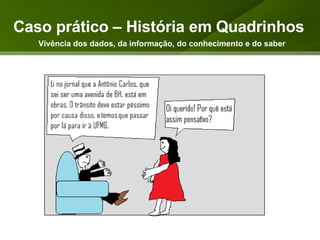 Caso prático – História em Quadrinhos Vivência dos dados, da informação, do conhecimento e do saber 