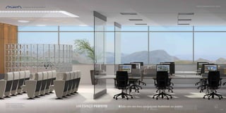 UM ESPAÇO PERFEITO Salas com vãos livres agregam mais flexibilidade aos projetos
Imagem ilustrativa do empreendimento.
Os objetos de decoração são mera
sugestão e não farão parte da unidade.
www.atlantacorporativo.com.br
 