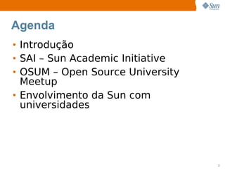 Sun e universidade