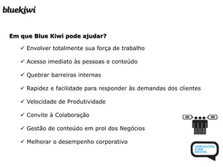 Operações: Estados Unidos e EuropaHowthisstuffWork?Como funciona a interação e colaboração no BlueKiwi???