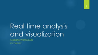 Real time analysis
and visualization
ANUBISNETWORKS LABS
PTCORESEC
1
 
